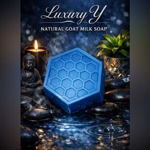 Luxurious Saphire Blue Natural Goat Milk Soap